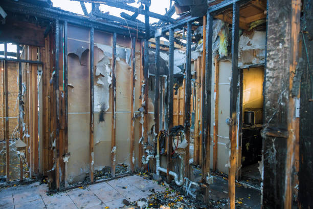 Professional Fire Damage Removal technician working in Moorefield, WV
